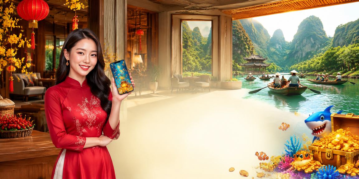 Người dùng tại Ninh Bình chơi game casino trên điện thoại trong quán cà phê
